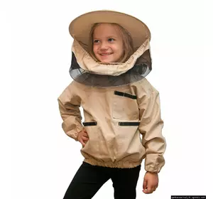 Куртка пасечника "класика"-шапка (100%-коттон)(детская 110-150см) ТМ "Кирея"
