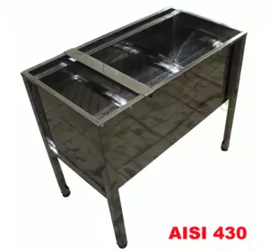 Стіл-накопичувач рамок для розпичатування стільників н/ж (AISI430) ТМ "Меліса-93"
