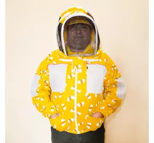 Куртка пасічника "жовті бджілки" вентильована котонова (Пакистан)
